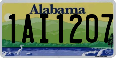 AL license plate 1AI1207