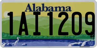 AL license plate 1AI1209