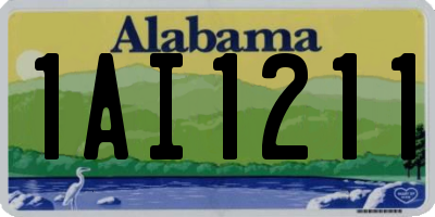 AL license plate 1AI1211
