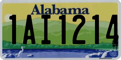 AL license plate 1AI1214