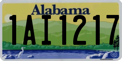 AL license plate 1AI1217
