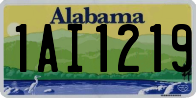 AL license plate 1AI1219