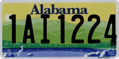 AL license plate 1AI1224