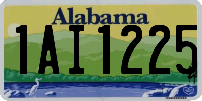 AL license plate 1AI1225