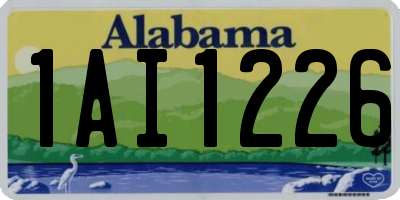 AL license plate 1AI1226