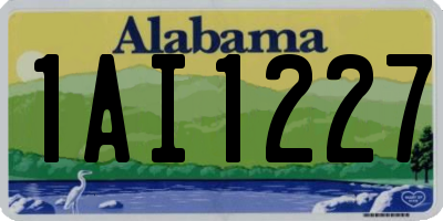 AL license plate 1AI1227