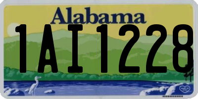 AL license plate 1AI1228
