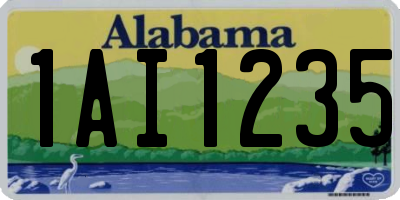 AL license plate 1AI1235