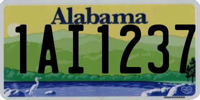 AL license plate 1AI1237