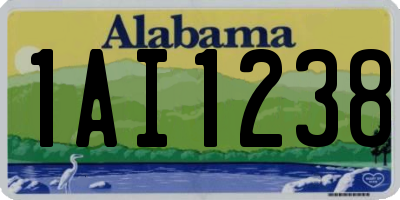 AL license plate 1AI1238