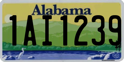 AL license plate 1AI1239