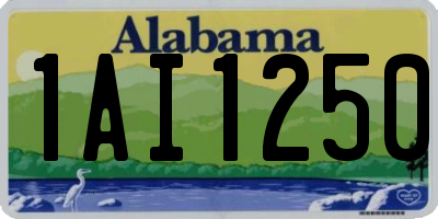 AL license plate 1AI1250