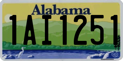 AL license plate 1AI1251