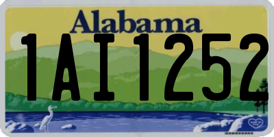 AL license plate 1AI1252