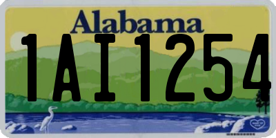 AL license plate 1AI1254