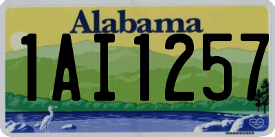 AL license plate 1AI1257
