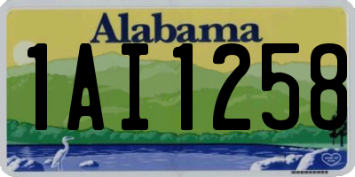 AL license plate 1AI1258