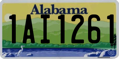 AL license plate 1AI1261