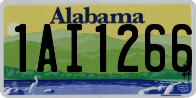 AL license plate 1AI1266