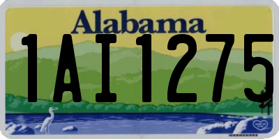 AL license plate 1AI1275