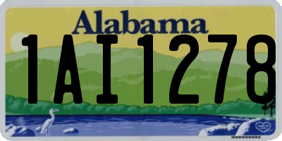 AL license plate 1AI1278