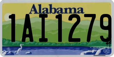 AL license plate 1AI1279