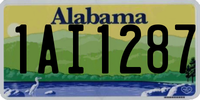 AL license plate 1AI1287