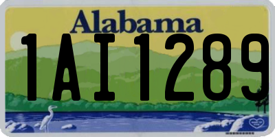 AL license plate 1AI1289
