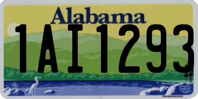 AL license plate 1AI1293