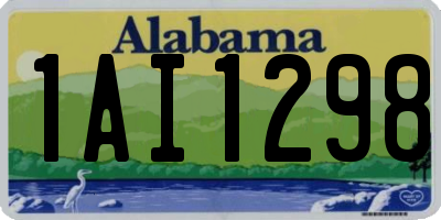 AL license plate 1AI1298