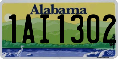 AL license plate 1AI1302