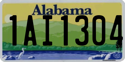AL license plate 1AI1304