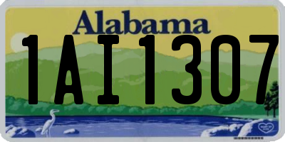 AL license plate 1AI1307