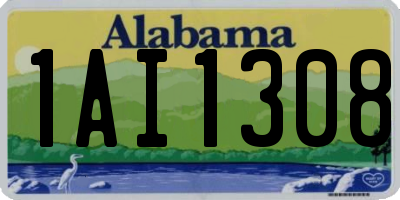 AL license plate 1AI1308