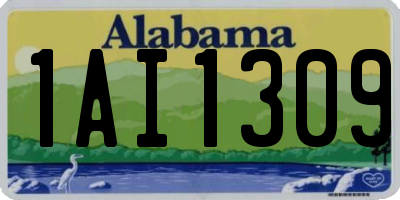 AL license plate 1AI1309