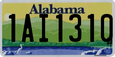 AL license plate 1AI1310