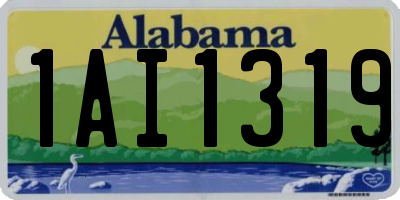 AL license plate 1AI1319