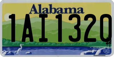 AL license plate 1AI1320