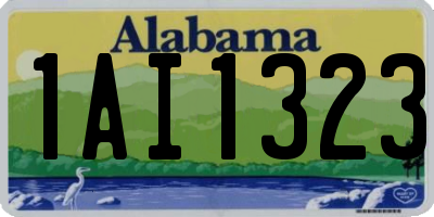 AL license plate 1AI1323