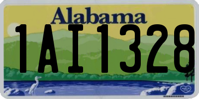 AL license plate 1AI1328