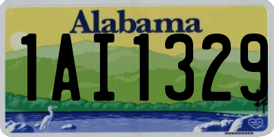 AL license plate 1AI1329