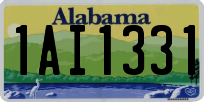 AL license plate 1AI1331