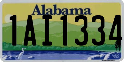 AL license plate 1AI1334