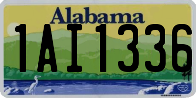 AL license plate 1AI1336