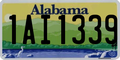 AL license plate 1AI1339
