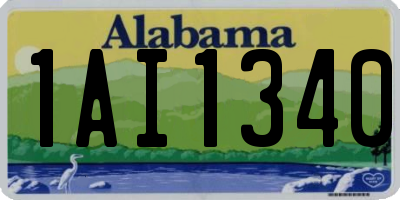 AL license plate 1AI1340