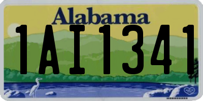 AL license plate 1AI1341