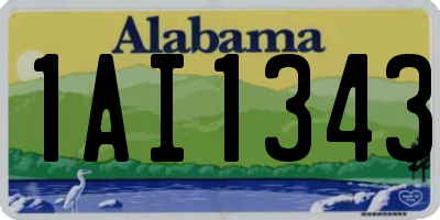 AL license plate 1AI1343
