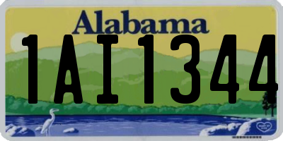 AL license plate 1AI1344