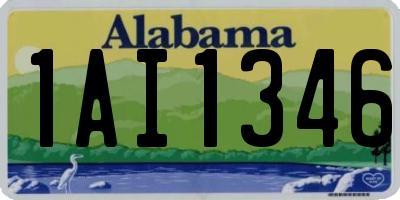 AL license plate 1AI1346